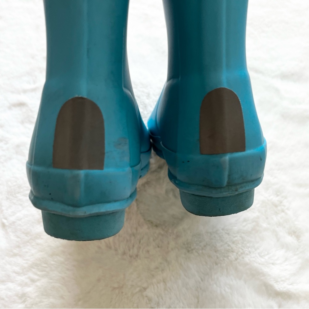 HUNTER ORIGINAL TALL RAIN BOOT IN BLUE BOY 3 GIRL 4 WATERPROOF TRENDY STYLISH - Picture 5 of 8